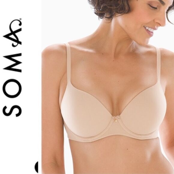 SOMA Embraceable Full Coverage Bra Size 34C - Picture 1 of 5